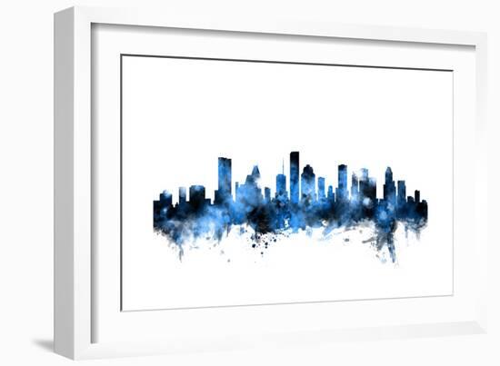 Houston Texas Skyline-Michael Tompsett-Framed Art Print