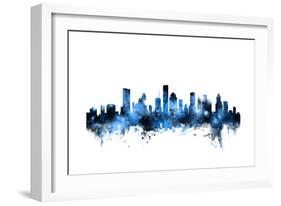 Houston Texas Skyline-Michael Tompsett-Framed Art Print