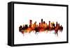 Houston Texas Skyline-Michael Tompsett-Framed Stretched Canvas