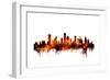 Houston Texas Skyline-Michael Tompsett-Framed Premium Giclee Print