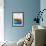 Houston Watercolor Skyline-NaxArt-Framed Art Print displayed on a wall