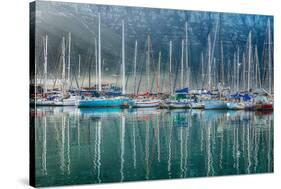 Hout Bay Harbor, Hout Bay South Africa-Richard Silver-Stretched Canvas