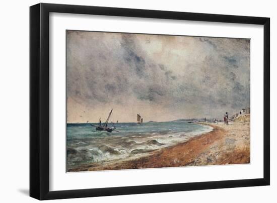 'Hove Beach, with Fishing Boats', c1824-John Constable-Framed Giclee Print