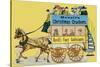 Hovell's Christmas Cracker Advertisement on the Side of a Horse Bus-null-Stretched Canvas