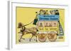 Hovell's Christmas Cracker Advertisement on the Side of a Horse Bus-null-Framed Art Print