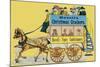 Hovell's Christmas Cracker Advertisement on the Side of a Horse Bus-null-Mounted Art Print