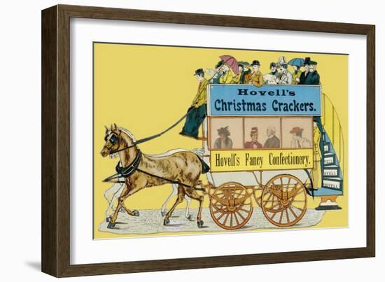 Hovell's Christmas Crackers and Fancy Confectionery-null-Framed Art Print