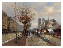 Parisian Outdoor Market-Hovely-Art Print