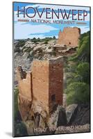 Hovenweep National Monument, Colorado - Holly Tower and House-Lantern Press-Mounted Art Print