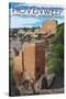 Hovenweep National Monument, Colorado - Holly Tower and House-Lantern Press-Stretched Canvas