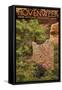 Hovenweep National Monument, Colorado - Square Tower-Lantern Press-Framed Stretched Canvas