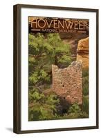Hovenweep National Monument, Colorado - Square Tower-Lantern Press-Framed Art Print