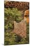 Hovenweep National Monument, Colorado - Square Tower-Lantern Press-Mounted Art Print