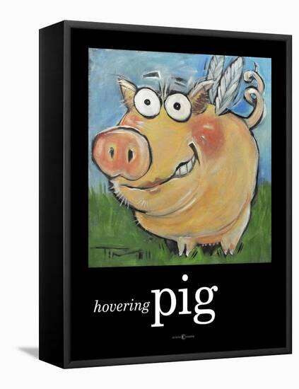 Hovering Pig-Tim Nyberg-Framed Stretched Canvas