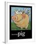 Hovering Pig-Tim Nyberg-Framed Giclee Print