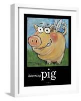 Hovering Pig-Tim Nyberg-Framed Giclee Print