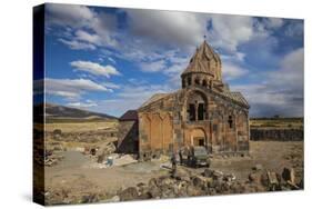 Hovhannavank Church at the Edge of the Qasakh River Canyon, Ashtarak, Armenia, Central Asia, Asia-Jane Sweeney-Stretched Canvas