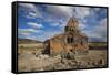 Hovhannavank Church at the Edge of the Qasakh River Canyon, Ashtarak, Armenia, Central Asia, Asia-Jane Sweeney-Framed Stretched Canvas