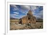 Hovhannavank Church at the Edge of the Qasakh River Canyon, Ashtarak, Armenia, Central Asia, Asia-Jane Sweeney-Framed Photographic Print