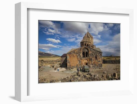 Hovhannavank Church at the Edge of the Qasakh River Canyon, Ashtarak, Armenia, Central Asia, Asia-Jane Sweeney-Framed Photographic Print