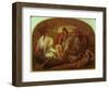 How an Angel Rowed Sir Galahad across Dern Mere-Sir Joseph Noel Paton-Framed Giclee Print