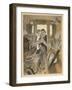 How an English Gentleman Makes Sure of His Privacy While Travelling by Rail-null-Framed Art Print