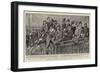 How are the Elections Going? Passers-By Looking at the Daily Graphic Ladder-Alexander Stuart Boyd-Framed Giclee Print