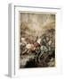 How Arthur Drew His Sword, Excalibur, for the First Time-Arthur Rackham-Framed Giclee Print