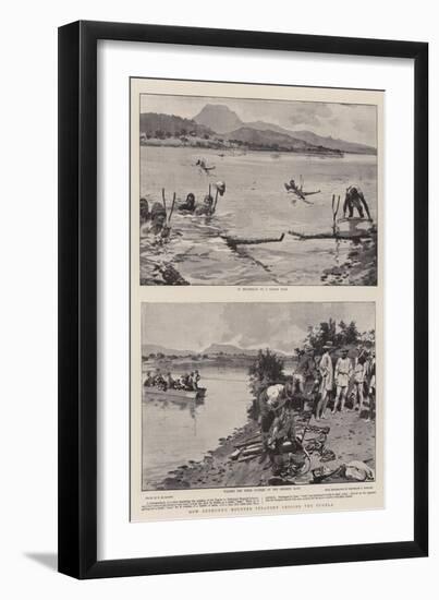 How Bethune's Mounted Infantry Crossed the Tugela-Frederic De Haenen-Framed Giclee Print