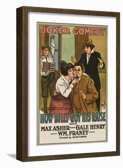 How Billy Got His Raise-Joker Comedy-Framed Art Print