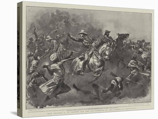 How Colonel R H Martin Led the 21st Lancers at the Battle of Omdurman-John Charlton-Stretched Canvas