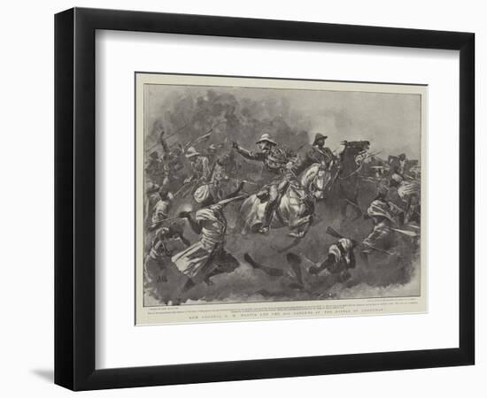 How Colonel R H Martin Led the 21st Lancers at the Battle of Omdurman-John Charlton-Framed Giclee Print