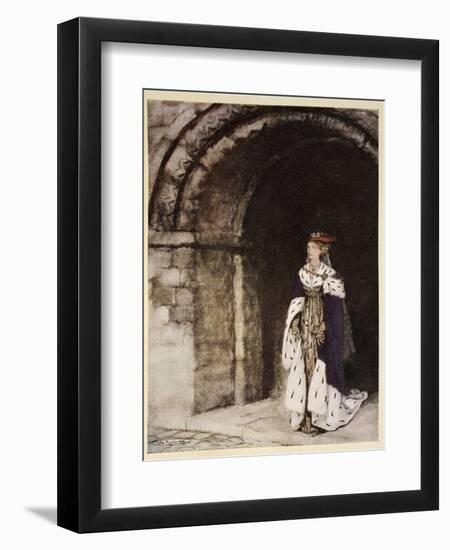 How Dame Lionesse Came Forth Arrayed Like a Princess-Arthur Rackham-Framed Giclee Print