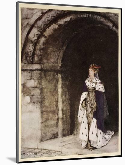 How Dame Lionesse Came Forth Arrayed Like a Princess-Arthur Rackham-Mounted Giclee Print