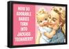 How Do Adorable Babies Turn Into Jackass Teenagers Funny Poster-null-Framed Poster