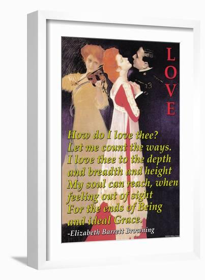 How Do I Love Thee?-null-Framed Art Print