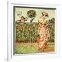 How does my lady garden grow?-Walter Crane-Framed Giclee Print