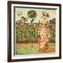 How does my lady garden grow?-Walter Crane-Framed Giclee Print