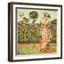 How does my lady garden grow?-Walter Crane-Framed Giclee Print