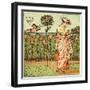 How does my lady garden grow?-Walter Crane-Framed Giclee Print