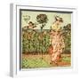 How does my lady garden grow?-Walter Crane-Framed Giclee Print