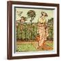 How does my lady garden grow?-Walter Crane-Framed Giclee Print