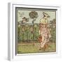 How Does My Lady's Garden Grow?-Walter Crane-Framed Giclee Print