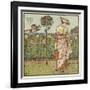 How Does My Lady's Garden Grow?-Walter Crane-Framed Giclee Print