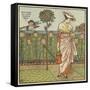 How Does My Lady's Garden Grow?-Walter Crane-Framed Stretched Canvas