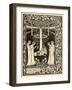 How Four Queens Found Lancelot Sleeping-Aubrey Beardsley-Framed Photographic Print