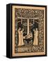 How Four Queens Found Lancelot Sleeping-Aubrey Beardsley-Framed Stretched Canvas