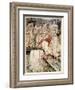 How Galahad Drew Out the Sword from the Floating Stone at Camelot-Arthur Rackham-Framed Giclee Print