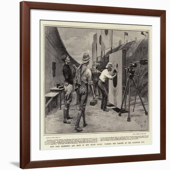 How Good Marksmen are Made in New South Wales, Working the Targets at the Randwick Pits-Frank Dadd-Framed Giclee Print
