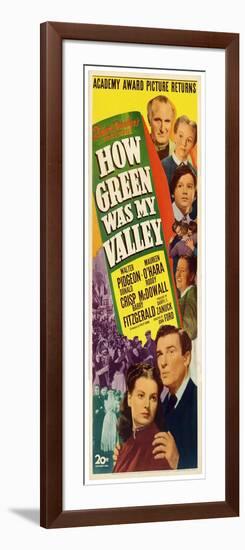 "How Green Was My Valley" 1941, Directed by John Ford-null-Framed Giclee Print